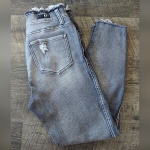 Kut from the Kloth Women's Distressed Fab Ab Ankle Skinny Jeans